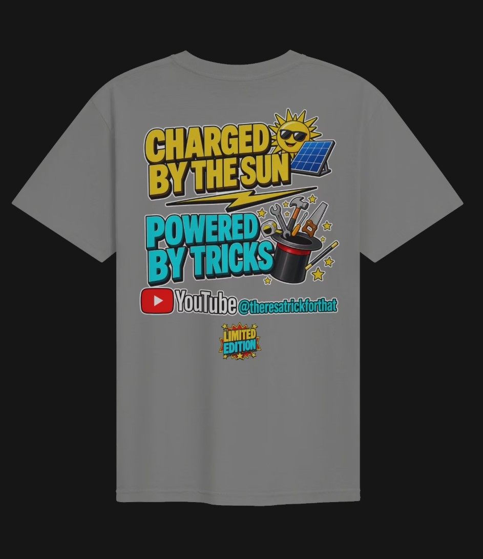 Charged By The Sun, Powered By Tricks Limited Edition Tee