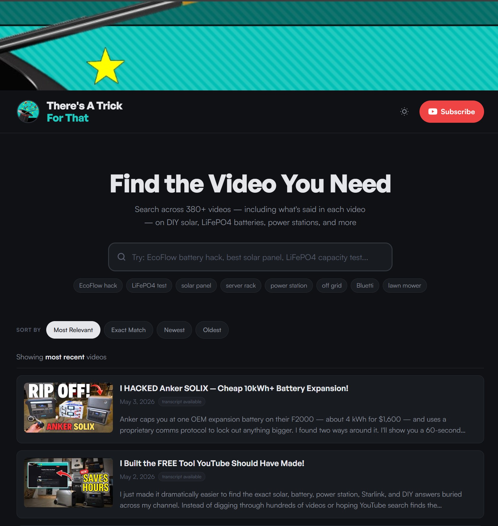 Search Every Trick